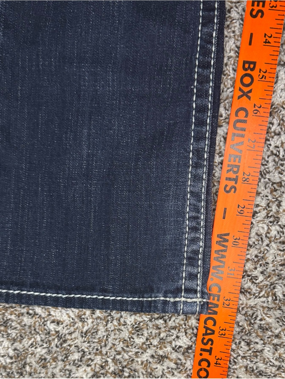 Big Star Maddie Bootcut Jeans Women’s 29L Dark Wash Thick Stitch Y2K - Picture 10 of 10